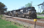 NS train symbol 862,unit coal train, heads east past Hershey park.